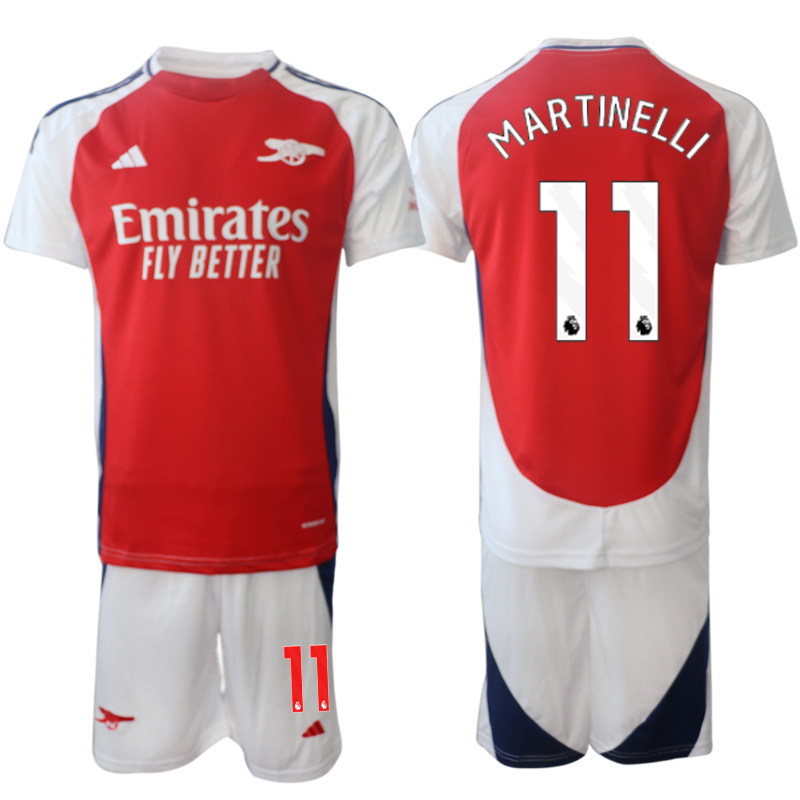 Men 2024-2025 Club Arsenal home Red #11 Soccer Jersey->arsenal jersey->Soccer Club Jersey